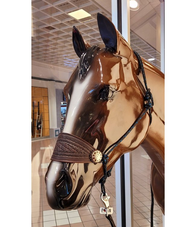 Beyond the Barn Hand Tooled Bronc Halter BTB