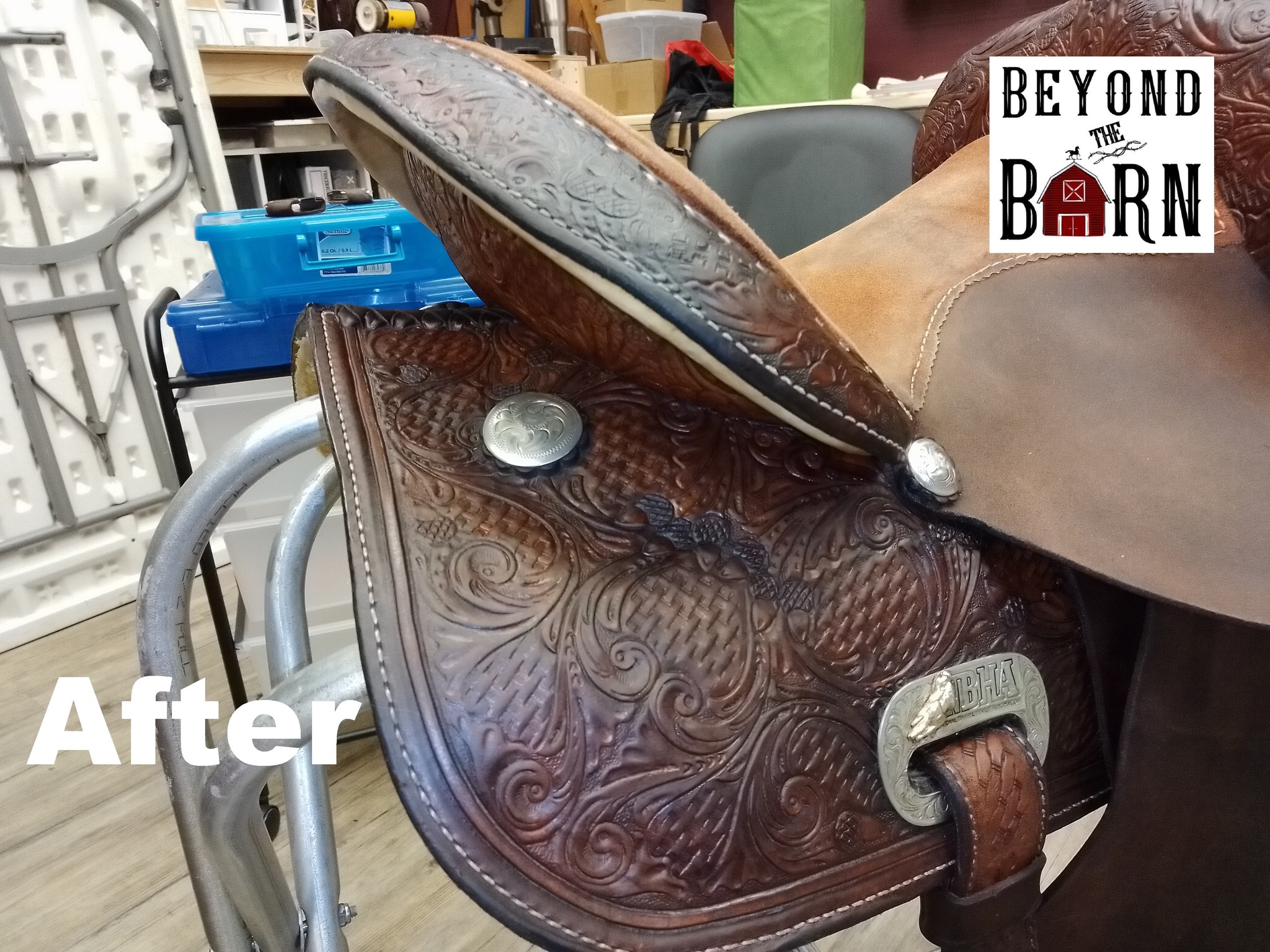 barrel saddle after