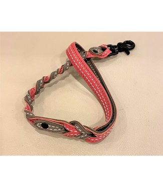 Beyond the Barn Twisted Two Tone Leather Leash 2' BTB