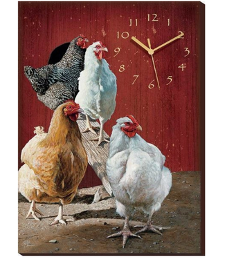 Wild Wings Fowl Mood Chicken Clock