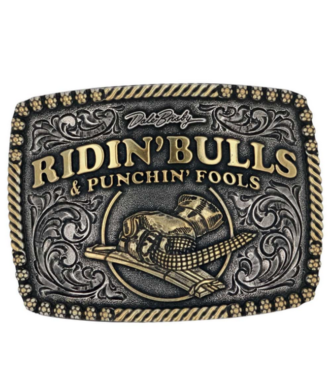 Montana Silversmith Dale Brisby Bulls & Fools Attitude Buckle