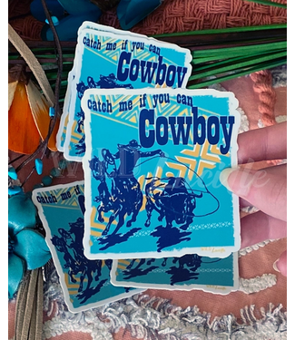 Catch Me if You Can Cowboy Sticker