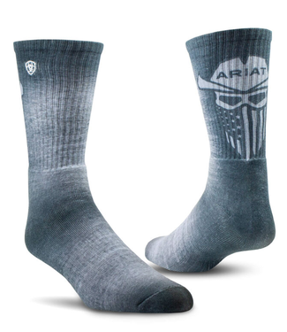 Ariat Incognito Graphic Crew Work Sock 2 Pack