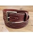 Beyond the Barn Mahogany Western Stitch Men's Belt BTB