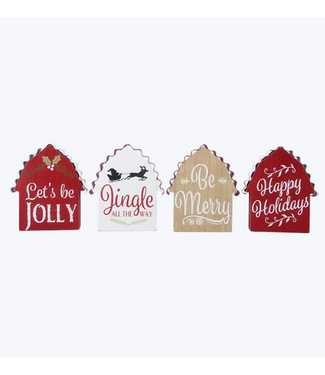 Youngs Wood Barn Holiday Tabletop Sign Assort