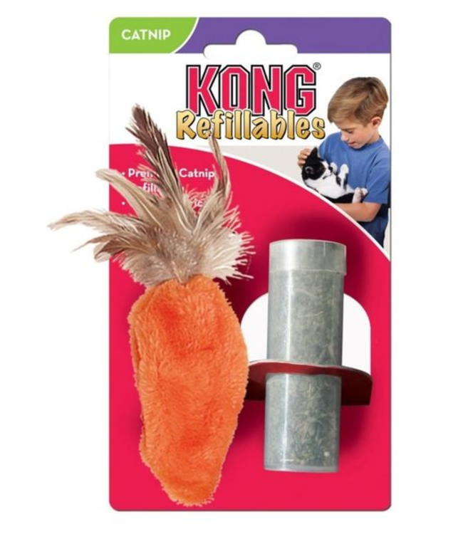 KONG Refillables Cat Toy Carrot