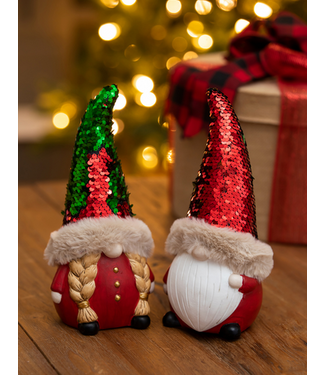 Evergreen Enterprises Sequin Hat Terracotta Holiday Gnome