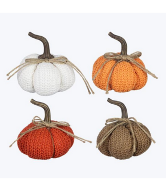 Youngs Fabric and Resin Pumpkin Assorted