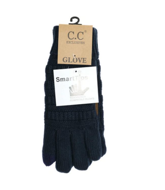 C.C Lined Knit Smart Tip Gloves