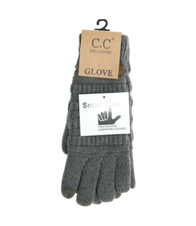 C.C Lined Knit Smart Tip Gloves