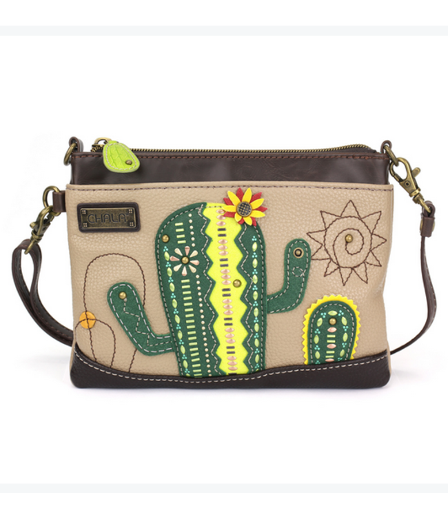Chala Handbags Dazzled Mini Crossbody Cactus