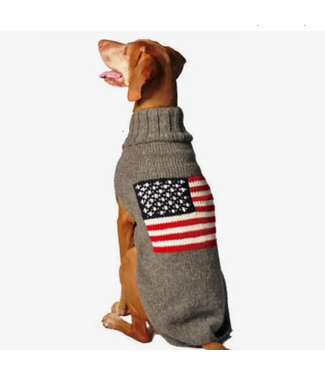 Chilly Dog American flag Dog Sweater