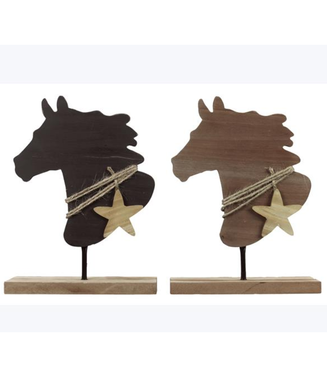 Youngs Wooden Horse Tabletop Decor