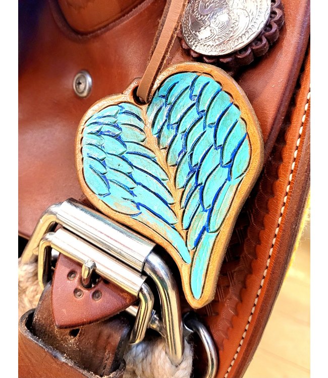 Beyond the Barn Leather Saddle Charm BTB