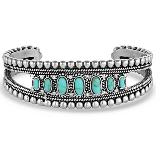 Montana Silversmiths Blue Spring Turquoise Cuff Bracelet