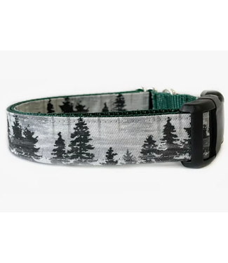 Sew Fetch Forest Trees Dog Collar