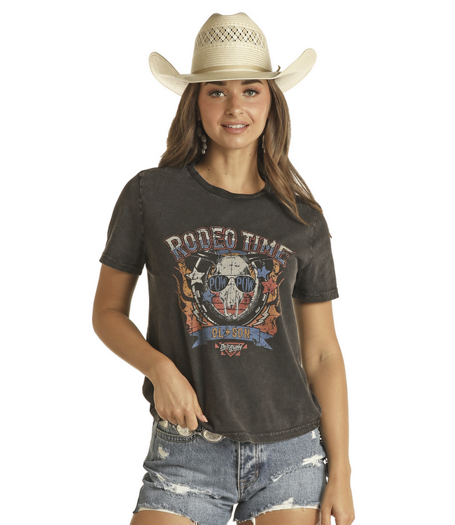 Rock & Roll Denim Dale Brisby Graphic Tee Rodeo Time Ol Son