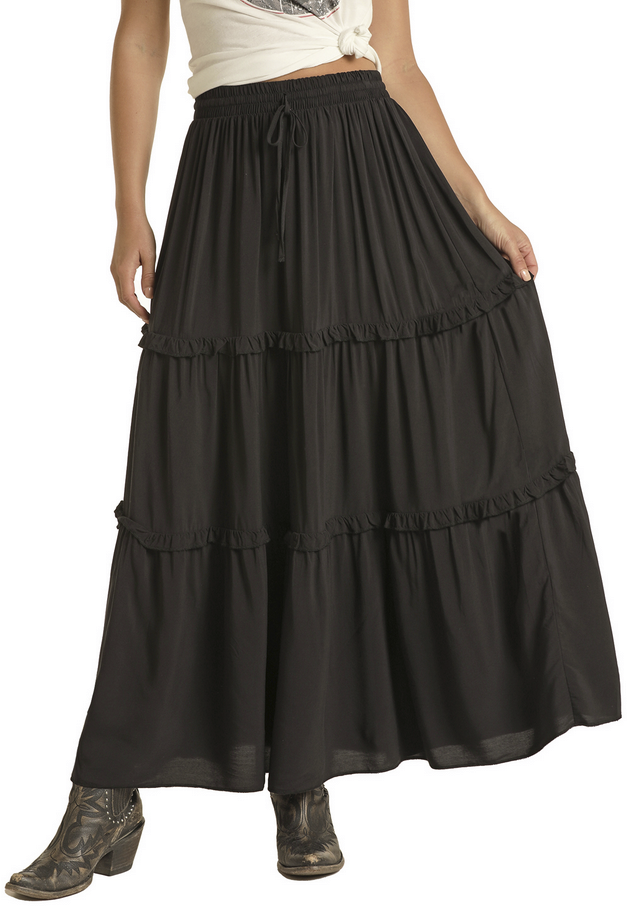 Panhandle Slim Women's Western Tiered Skirt - Beyond the Barn