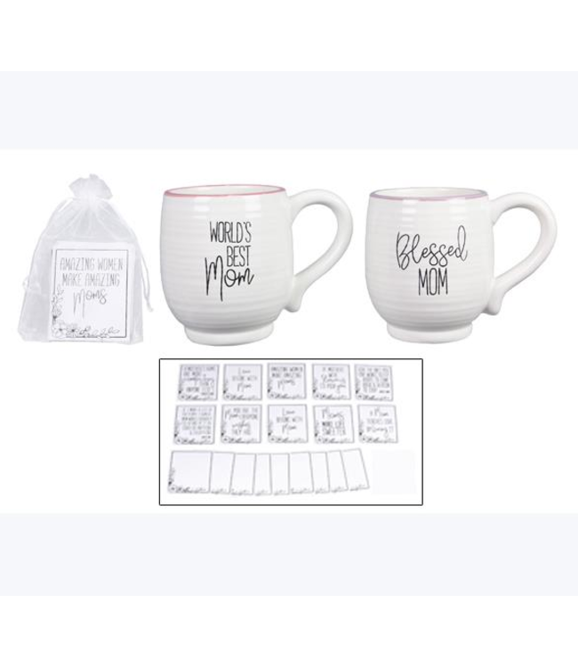 Youngs Ceramic Mother's Day 18oz Mug w/Cards
