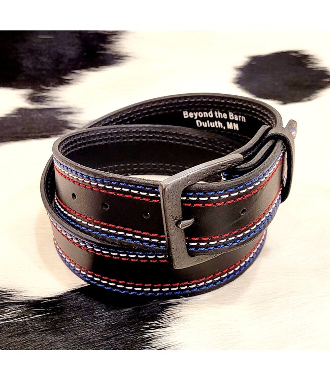 Beyond the Barn Men's Red White Blue Belt BTB