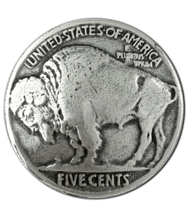 BS9181-B SRTP 7/8" Buffalo Nickel Coin Concho