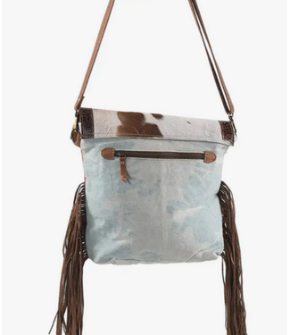 Source New Western Style Hair On Hide Fur Suede Leather Fringe Bag