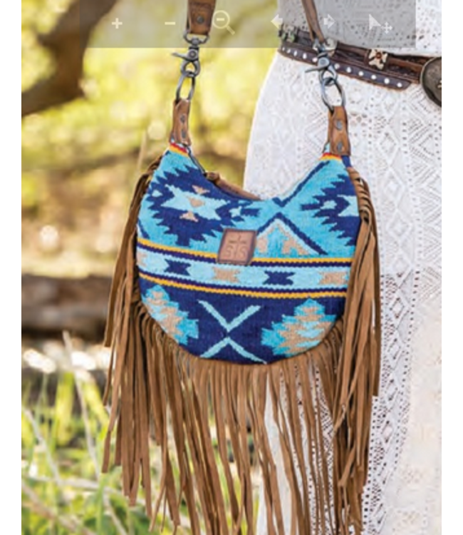 Womens Western Crossbody Bucket Purse with Fringe Boho Purses for Women