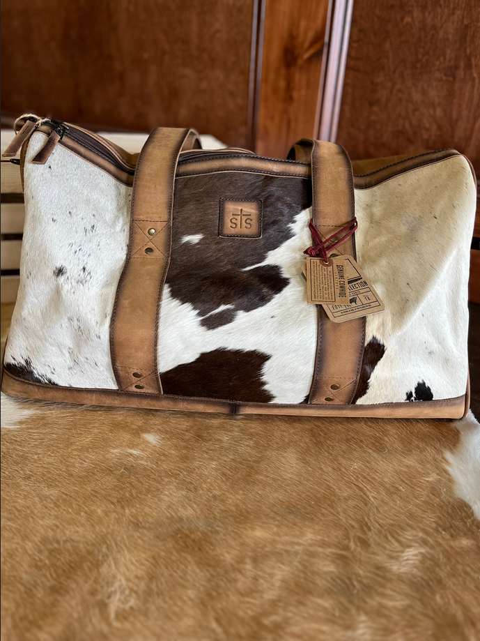 STS Ranchwear Cowhide Duffle Bag