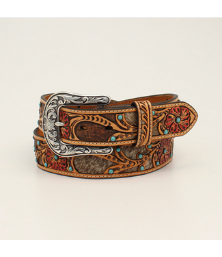 Ariat Ariat Ladies Belt Calf Hair Underlay Floral