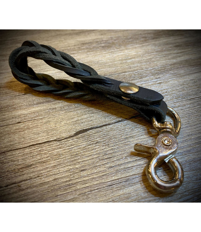 Beyond the Barn Leather Clip Keychain w/ Concho BTB