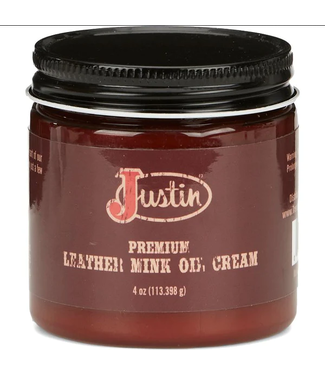 Justin Justin Leather Mink Oil Cream 4oz