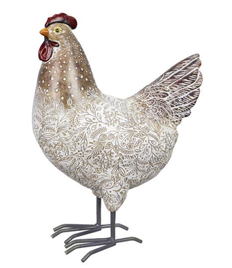 Youngs Resin Tabletop Chicken Hen