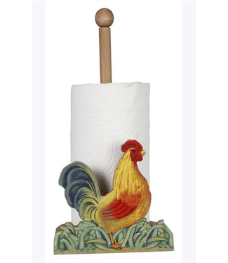 Youngs Wood Country Rooster Paper Towel Holder