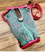 Beyond the Barn Upcycled Leather Boot Purse Pink Horseshoe BTB