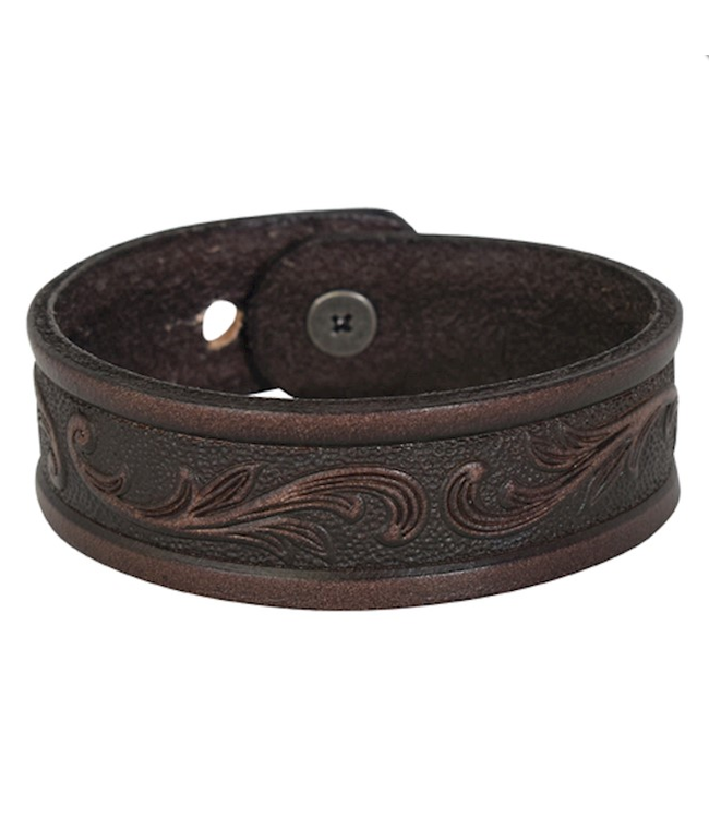 Justin Tooled Leather Bracelet Beyond the Barn