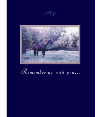 Horse Hollow Press Sympathy Card: Remembering with you