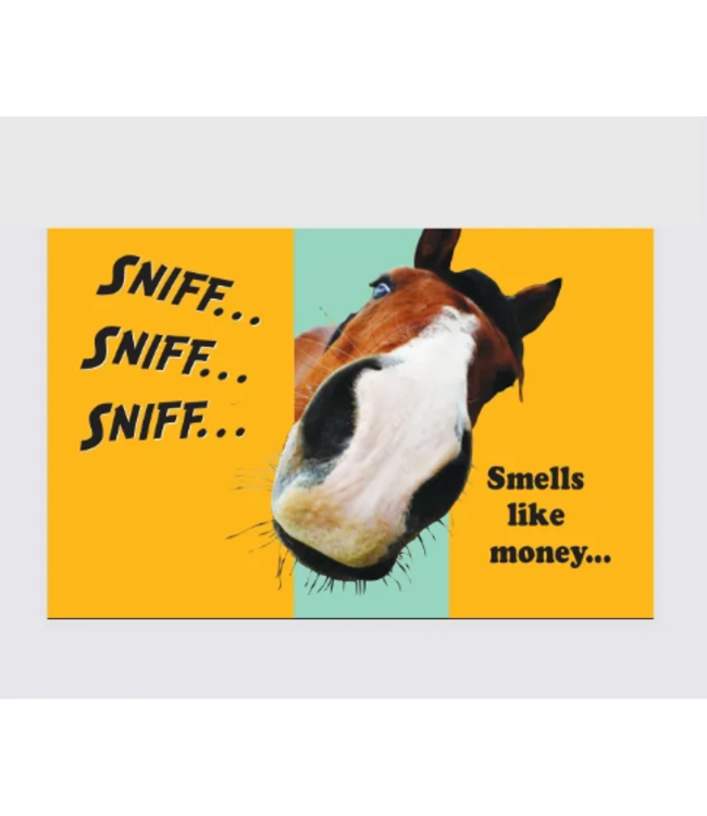 Horse Hollow Press Money or Gift Card Holder & Envelope: Smells like Money Horse