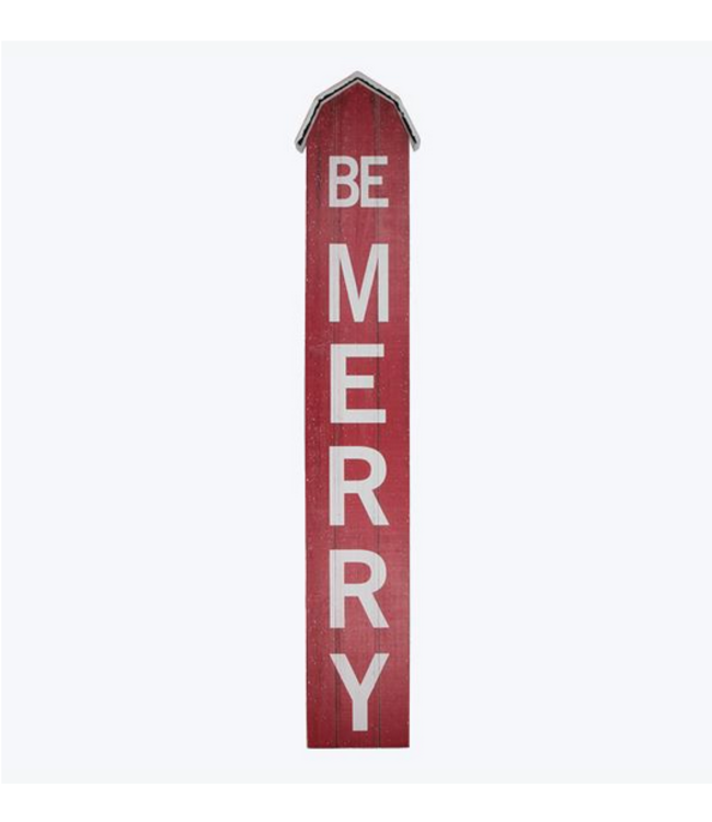 Youngs Be Merry Barn Porch Leaner/Wall Sign