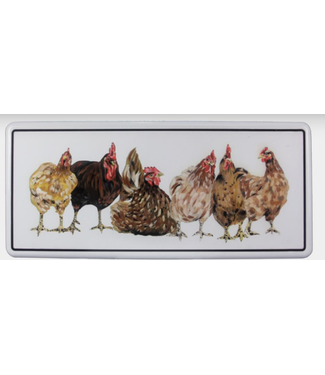 Youngs Enamel Chicken Wall Plaque