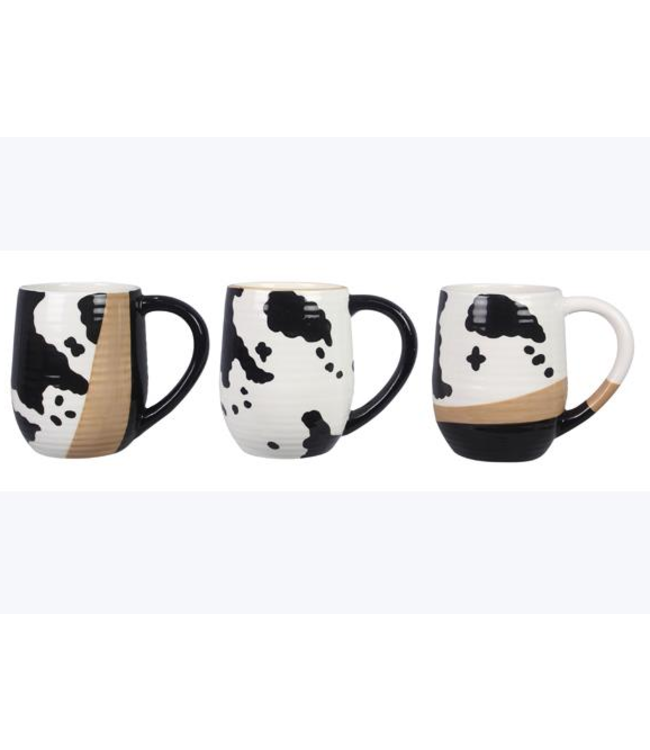 Youngs Ceramic Country Black & White 17oz Mug