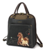 Chala Handbags Convertible Backpack Purse Horse Family