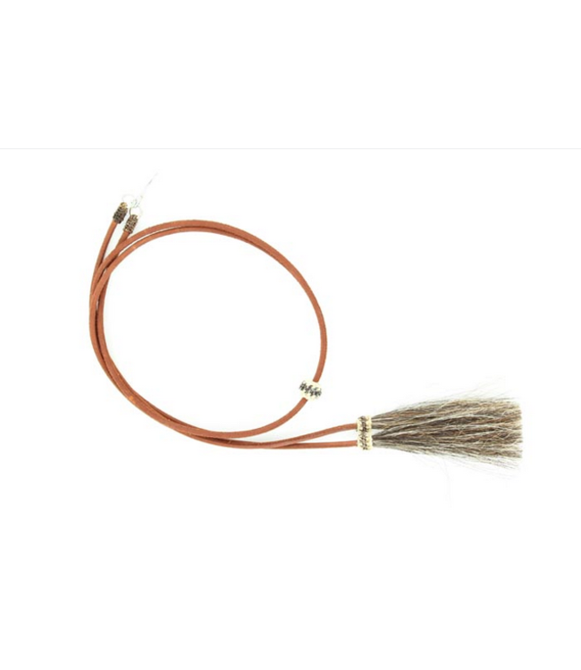 M&F Western Horsehair Tassel Leather Stampede String