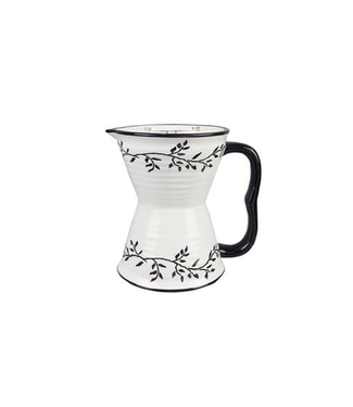 Youngs Ceramic Black and White Wet/Dry Measuring Cup