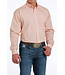 Cinch Men's Orange Circular Print Button Down Shirt