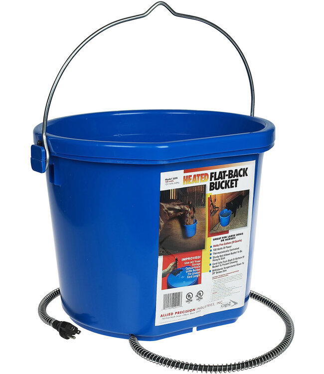 Heated Flatback Bucket 5gal