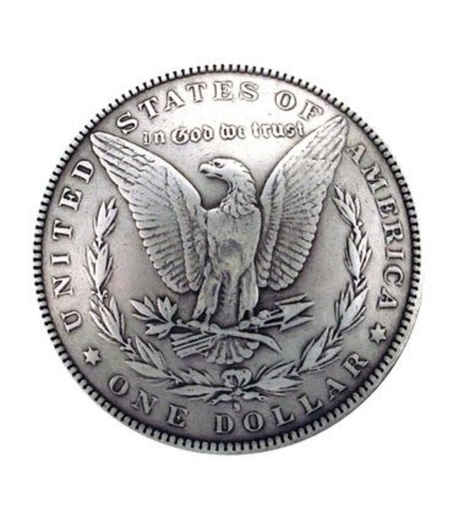 Morgan Silver Dollar Coin Concho 1 1/2"