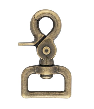 Weaver #5015 Square Scissor Snap 3/4" Antique Brass