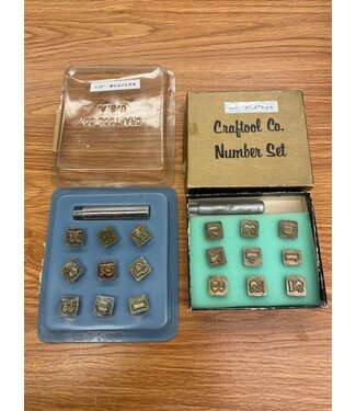 Vintage Craftool Standard 1/2" Number Set