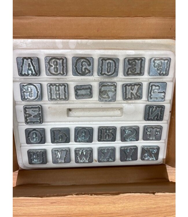 Vintage Craftool Standard 3/4" Alphabet Set
