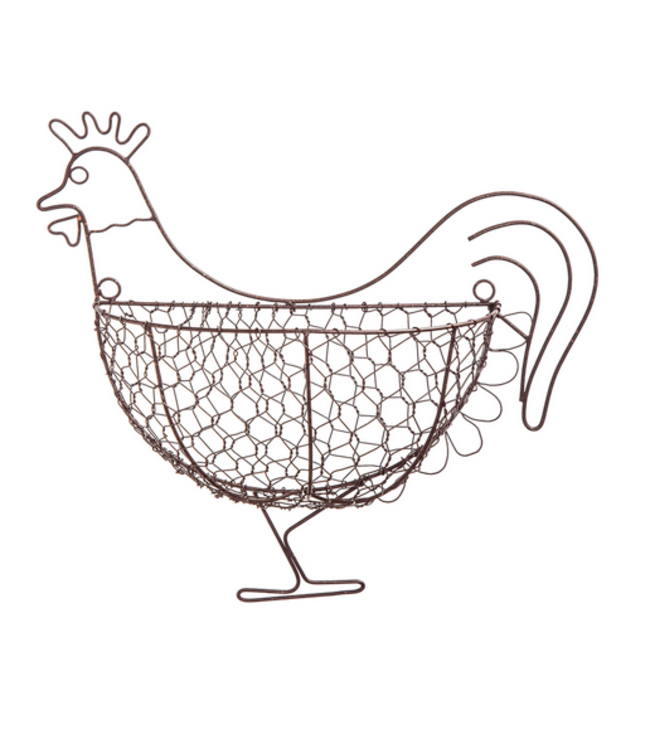 Evergreen Enterprises Chicken Wire Rooster Basket Beyond the Barn